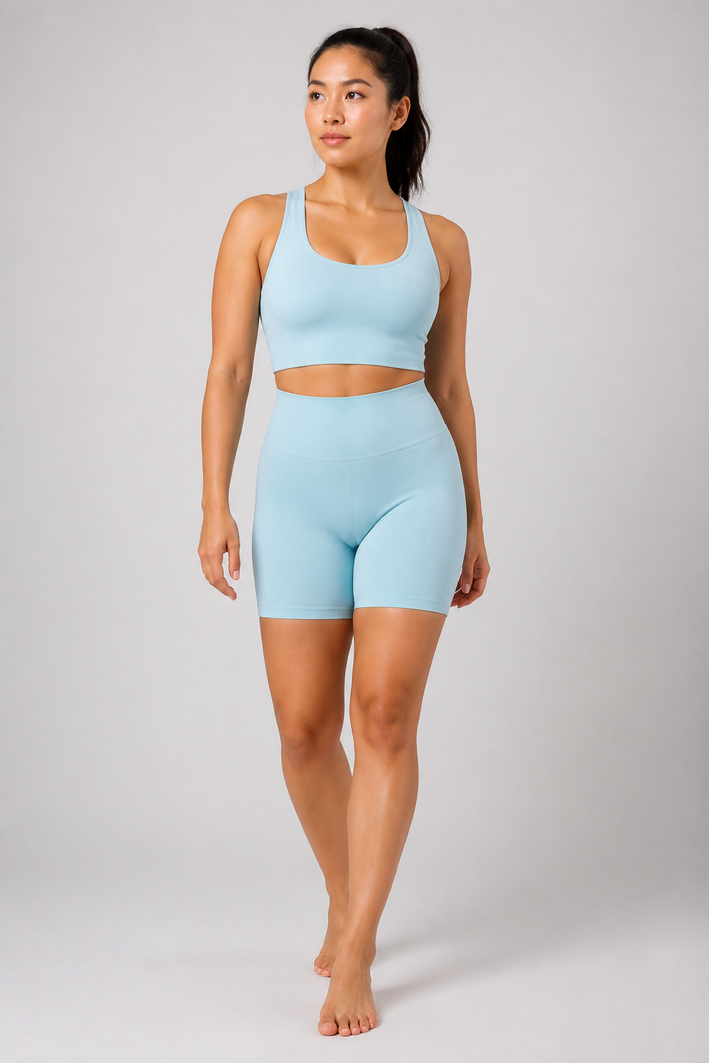 Form High-Waist Hold Shorts - Ice Blue - hero | color:ice blue