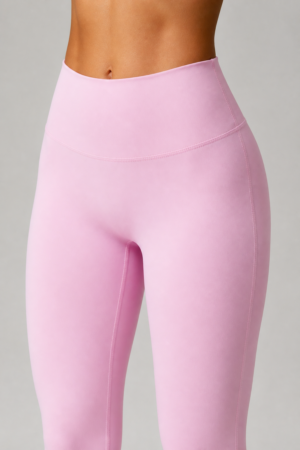 Aura Second-Skin Leggings in Blush Pink, product view 5 | color:blush