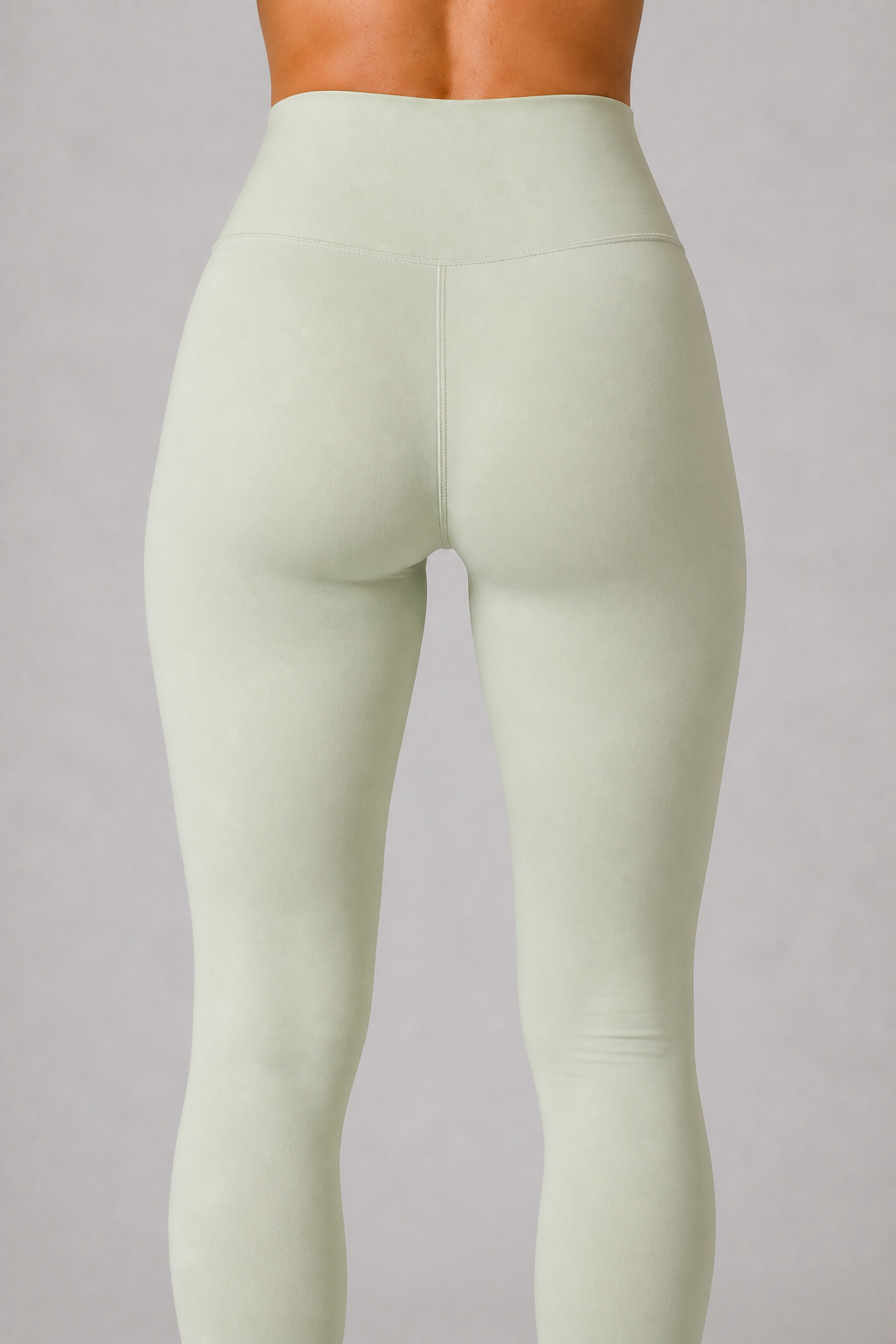Aura Second-Skin Leggings in Pistachio — model view 6 | color:pistachio