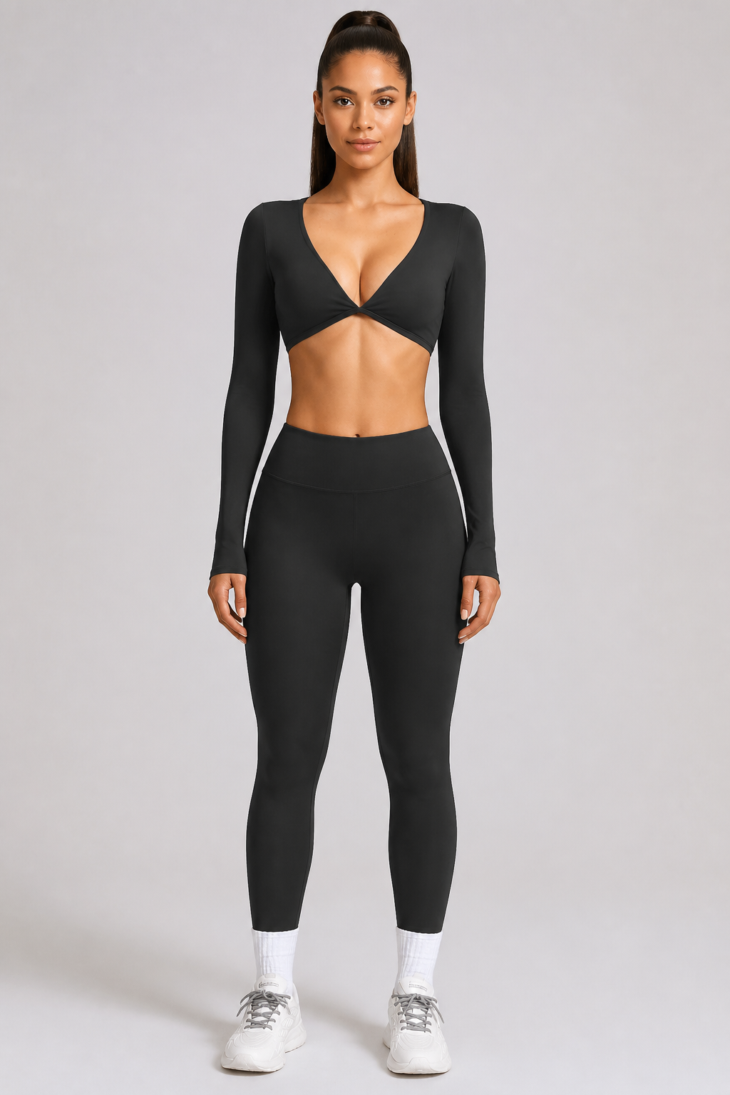 Aura Sculpt Leggings in Jet Black, product view 1 | archived-session:jet black