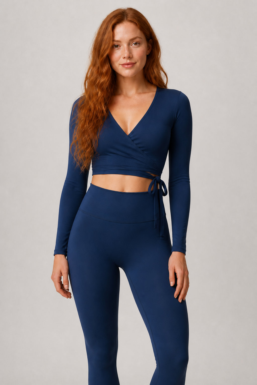 Aura Sculpt Leggings in Navy Blue — model 10, view 04 | color:navy blue