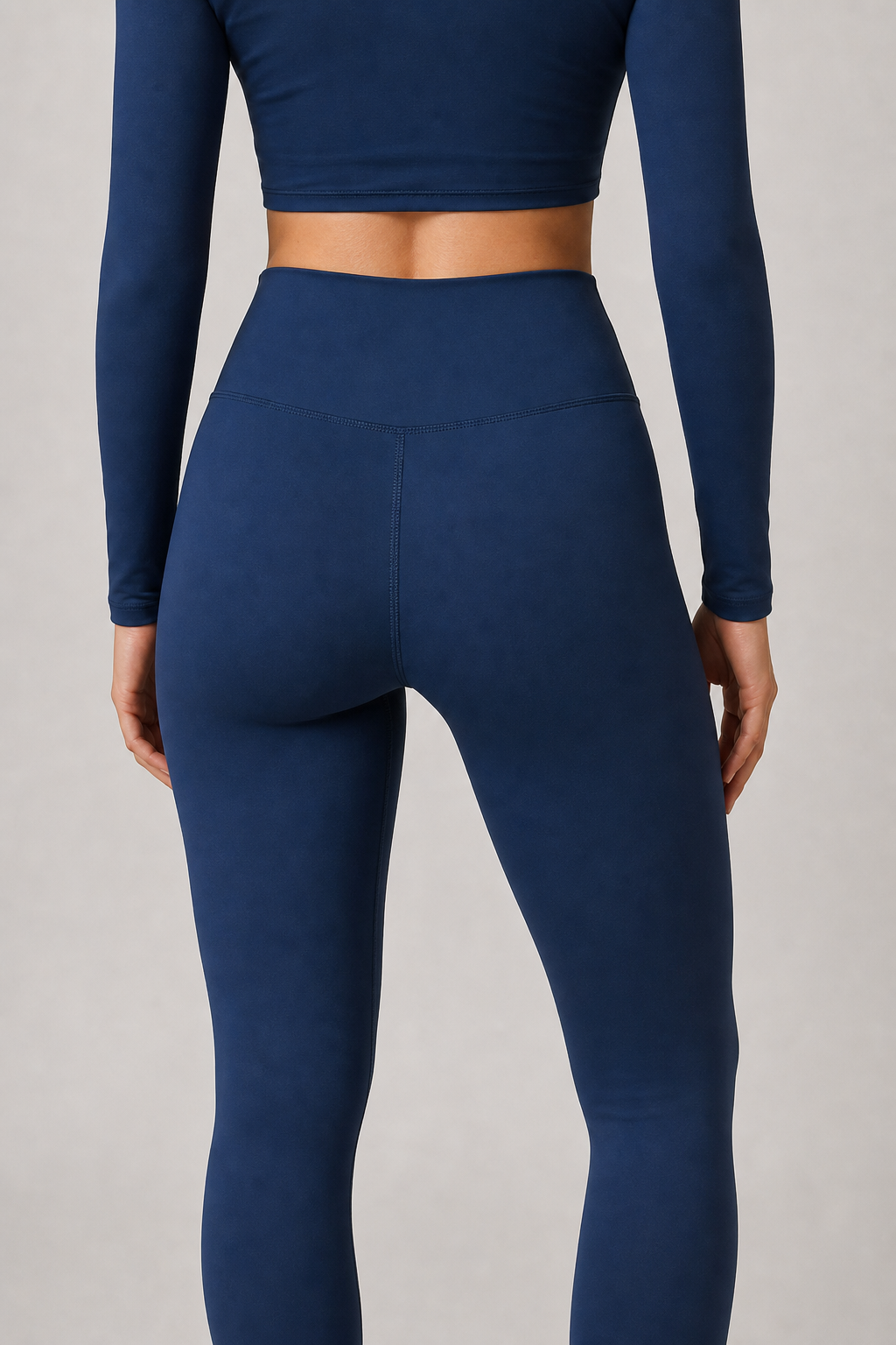 Aura Sculpt Leggings in Navy Blue — model 10, view 05 | color:navy blue