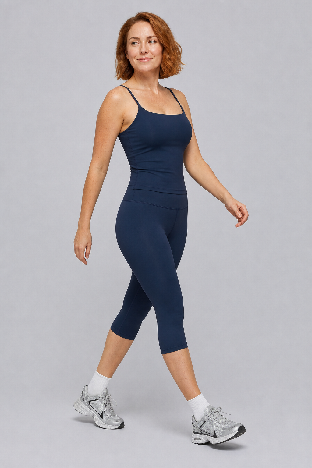 Aura Minimal Cami in Jet Black — model view 2 | color:jet black