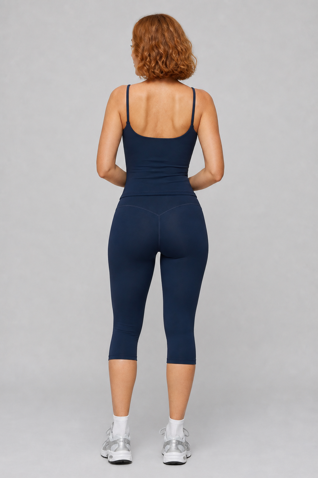 Aura Minimal Cami in Jet Black — model view 3 | color:jet black
