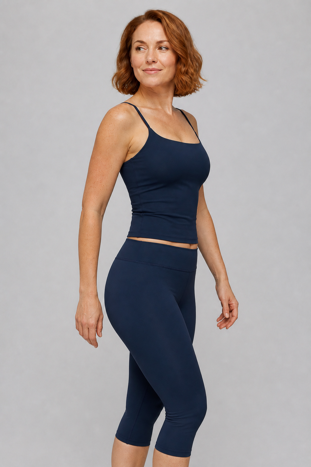 Aura Minimal Cami in Jet Black — model view 4 | color:jet black