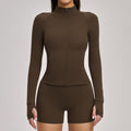 Aura Streamline Zip Jacket product image 2 | color:jet black