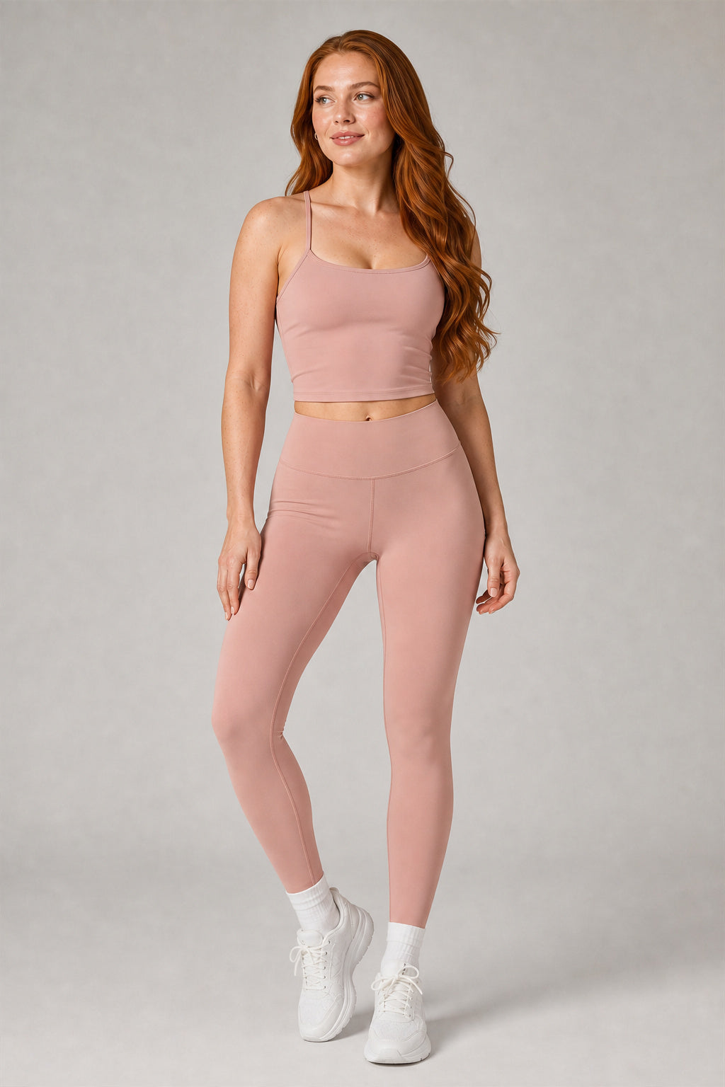 Aura™ Strappy-Back Cami — Nude Pink — CBX8519 — Generated model hero