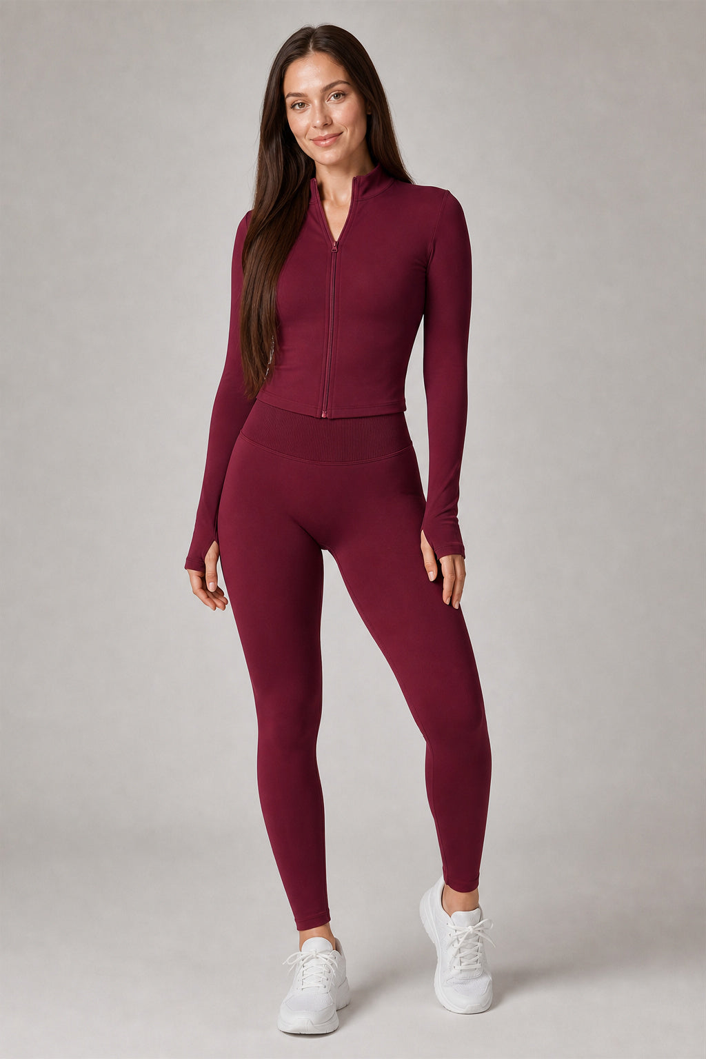 Motion™ Lift-Contour Leggings — Deep Purple — DCK7655 — Generated model hero