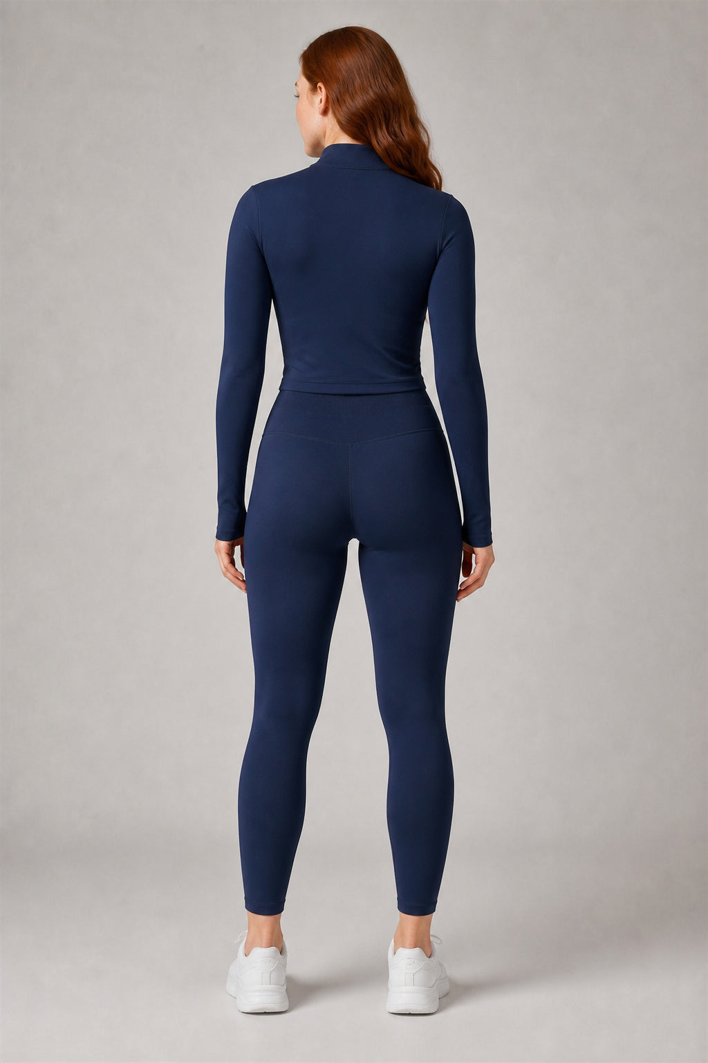 Motion™ Lift-Contour Leggings — Navy Blue — DCK7655 — Generated model 03_three_quarter_or_rear