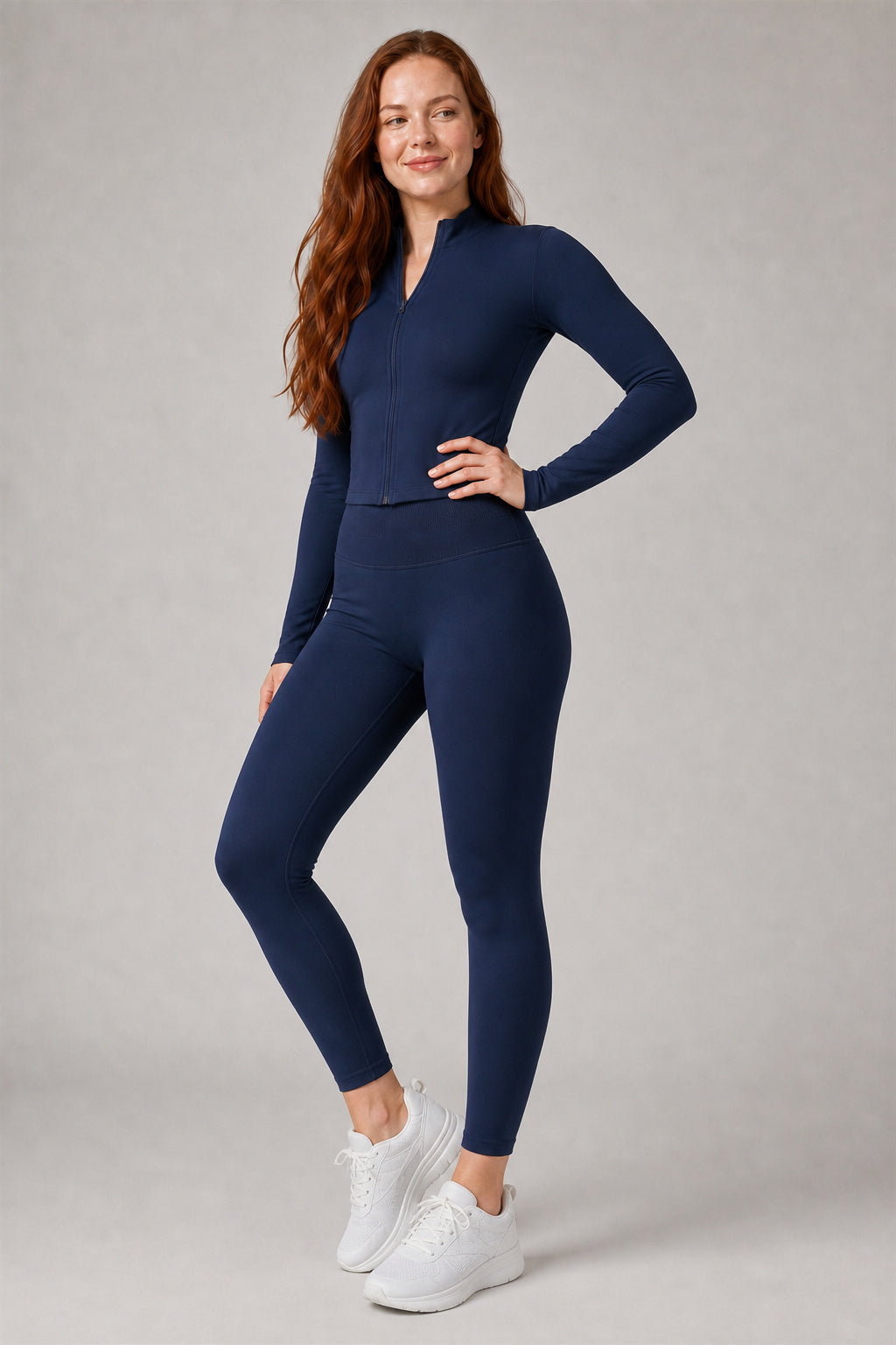 Motion™ Lift-Contour Leggings — Navy Blue — DCK7655 — Generated model 04_medium_product